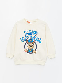 Bisiklet Yaka Uzun Kollu Paw Patrol Bask?l? Erkek Bebek Sweatshirt - Waikiki фото 3