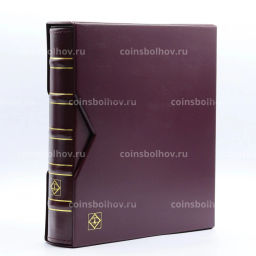 Альбом для монет с 10 листами и защитным шубером формат Optima Красный Классический дизайн LEUCHTTURM 331276