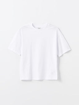 Bisiklet Yaka Basic K?sa Kollu K?z ?ocuk Ti??rt