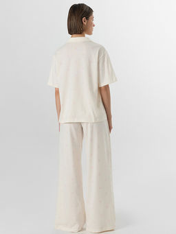 Комплект женский домашний молочный