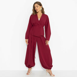 Брючный костюм для триумфа, Стиль говорит (2 в 1, рубин) - Charutti фото 2