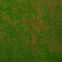 Мох искусственный, декоративный, полотно 1×1 м, зелёный, с коричневым ямами, Greengo