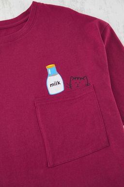 Trendyolmilla Pembe F?rf?rl? Bask?l? Sortlu Orme Pijama Tak?m? THMSS22PT0422  фото 51