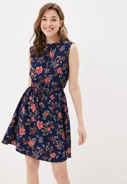 Платье с цветочным принтом