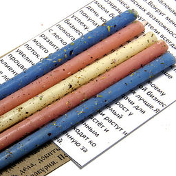 Свеча воск Травы Привлечение богатых клиентов Амарант Корица Роза Бергамот 50мин 16см уп 5шт