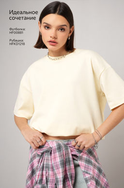 Женская футболка оверсайз Happyfox  фото 16