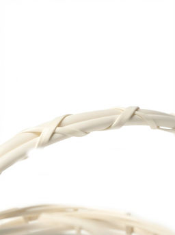 Корзина плетёная для хранения Matu, с ручкой, лоза, белая, набор 3 шт.