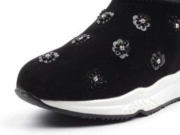 04-HW872-1 BLACK Дутики женские зимние (искусственные материалы) - Фабричный китай фото 5