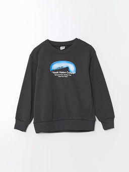 Bisiklet Yaka Erkek ?ocuk Sweatshirt