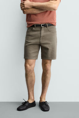 BERMUDA DENIM REGULAR FIT / Verdoso