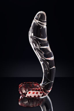 Нереалистичный фаллоимитатор Sexus Glass, стекло, прозрачный, 17,5 см  фото 11
