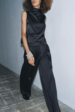 ZW COLLECTION SATIN SLEEVELESS TOP