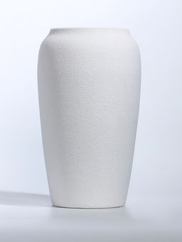 Ваза для цветов «Абиджил», бочка, 22.5×12 см, d=9.5 см, керамика, белая