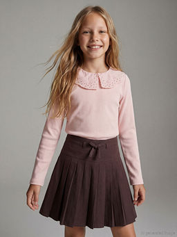 Bebe Yaka Fisto Detayl? K?z ?ocuk Ti??rt