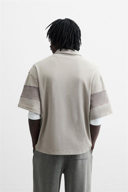 WASHED COLOUR BLOCK POLO SHIRT - Zara фото 3