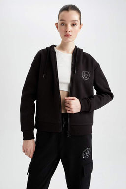 DeFactoFit Толстовка Oversize с капюшоном на молнии  фото 4