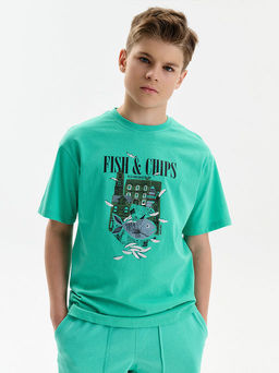 PELICAN, футболка для мальчиков, Ментол