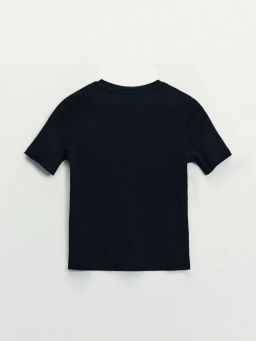 Базовая футболка в рубчик / Zarina  фото 8