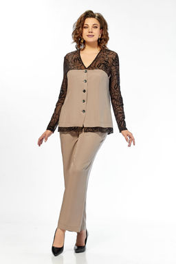 Костюм Olga Style с1040 беж-коричневый