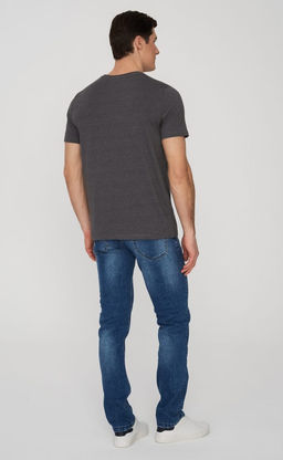 Футболка мужская с принтом F011-06-30 тёмно-серая - Fine joyce фото 2