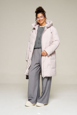 Пальто Beautiful Free 8018-Р жемчужный