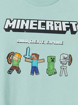 Minecraft Bask?l? Erkek ?ocuk Ti??rt