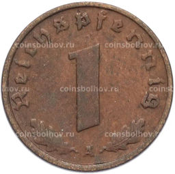 Монета 1 рейхспфенниг 1937 года A Германия