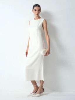 EMKA // Платье-футляр миди без рукавов
