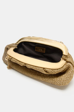 BOLSO SOBRE CUERPO TRENZADO / Oro - Zara фото 6