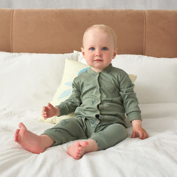 Комбинезон Крошка Я NY, рост 74-80 см, цвет хаки фото 3