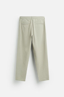 TEXTURED PLEATED TROUSERS - Zara фото 25