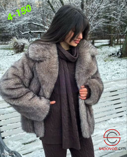 Шуба женская с английским воротником - Bruno фото 2