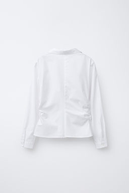 SHIRT WITH SIDE GATHERS - Zara фото 2