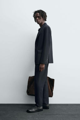 100% WOOL SUIT TROUSERS - Zara фото 4