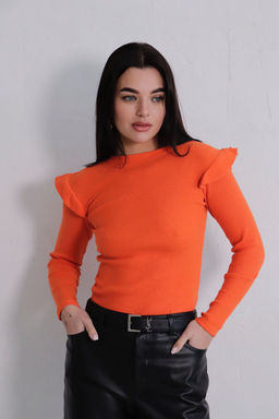 10207 Лонгслив с крылышками оранжевый