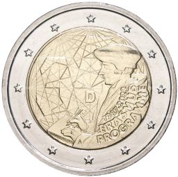2 евро 2022 года Германия A  35 лет программе Эразмус
