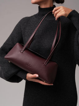 Кожаная сумка Raduy DBR 31127 зимняя вишня