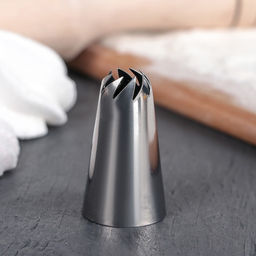 Цена за 20 шт. Насадка кондитерская Закрытая роза, d=2,3 см, выход 0,9 см, нержавеющая сталь - Simaland фото 2