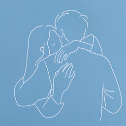 Цена за 10 шт. Плёнка двухсторонняя Love you, голубой, 56 56 см - Дарите счастье фото 6