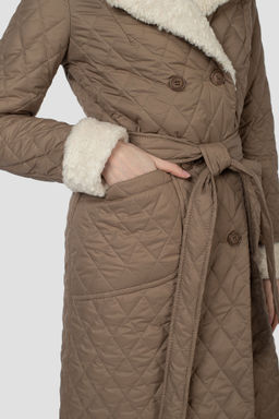 05-2136 Куртка женская зимняя (пояс) - El podio фото 7