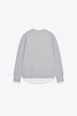 CONTRAST PLUSH SWEATSHIRT - Zara фото 7