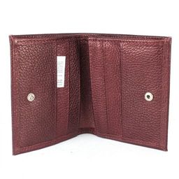 Портмоне женское Croco-ПР-904 натуральная кожа 3 отд, 3 карм, бордо металлик (232) 239944  фото 3