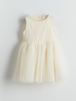 Bisiklet Yaka K?z ?ocuk T?t? Elbise