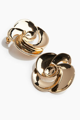 Pendientes de boton en forma de flor - H&m фото 2