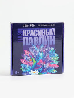УЦЕНКА Пазл «Красивый павлин», 162 детали
