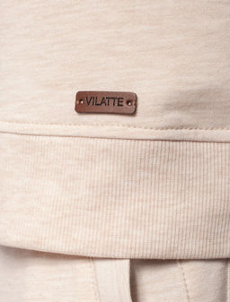VILATTE / Джемпер с авторским принтом из легкого футера  фото 5