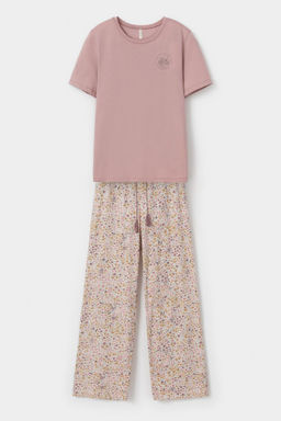 Е 20193/серая пудра,цветочное настроение пижама жен - Very neat фото 2