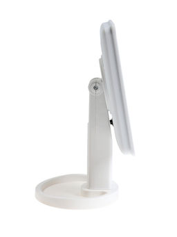 Зеркало KZ-06, подсветка, 26.5 х 16 х 12 см, 22 диода, сенсорная кнопка, белое