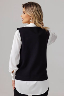 Жилет женский 4440А/01/Черный - Rise фото 4