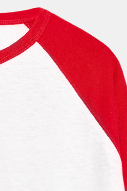 CONTRAST LONG SLEEVE T-SHIRT - Zara фото 16